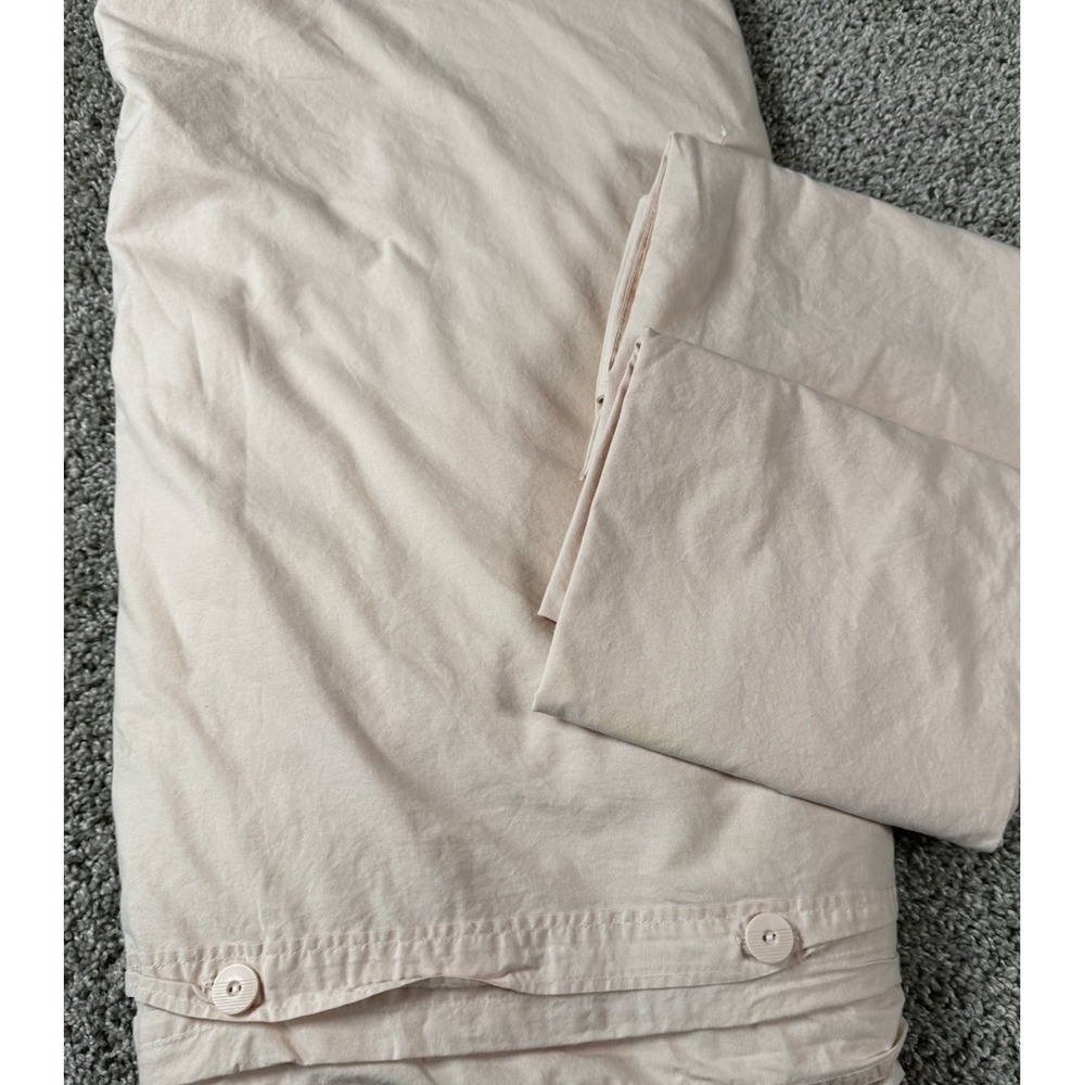 West Elm King Duvet Cover With 2 King‎ Shams Pale Pink - Read